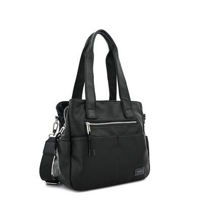 Imagen 2 del producto Cartera tote tres divisiones adelina mediana negro especial