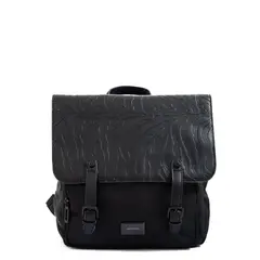 AMPHORA - Mochila con tapa mediana samira Negro especial