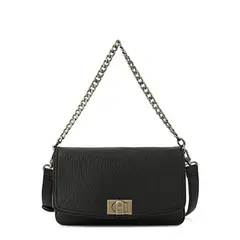 AMPHORA - Cartera bandolera con tapa mediana anto Negro especial