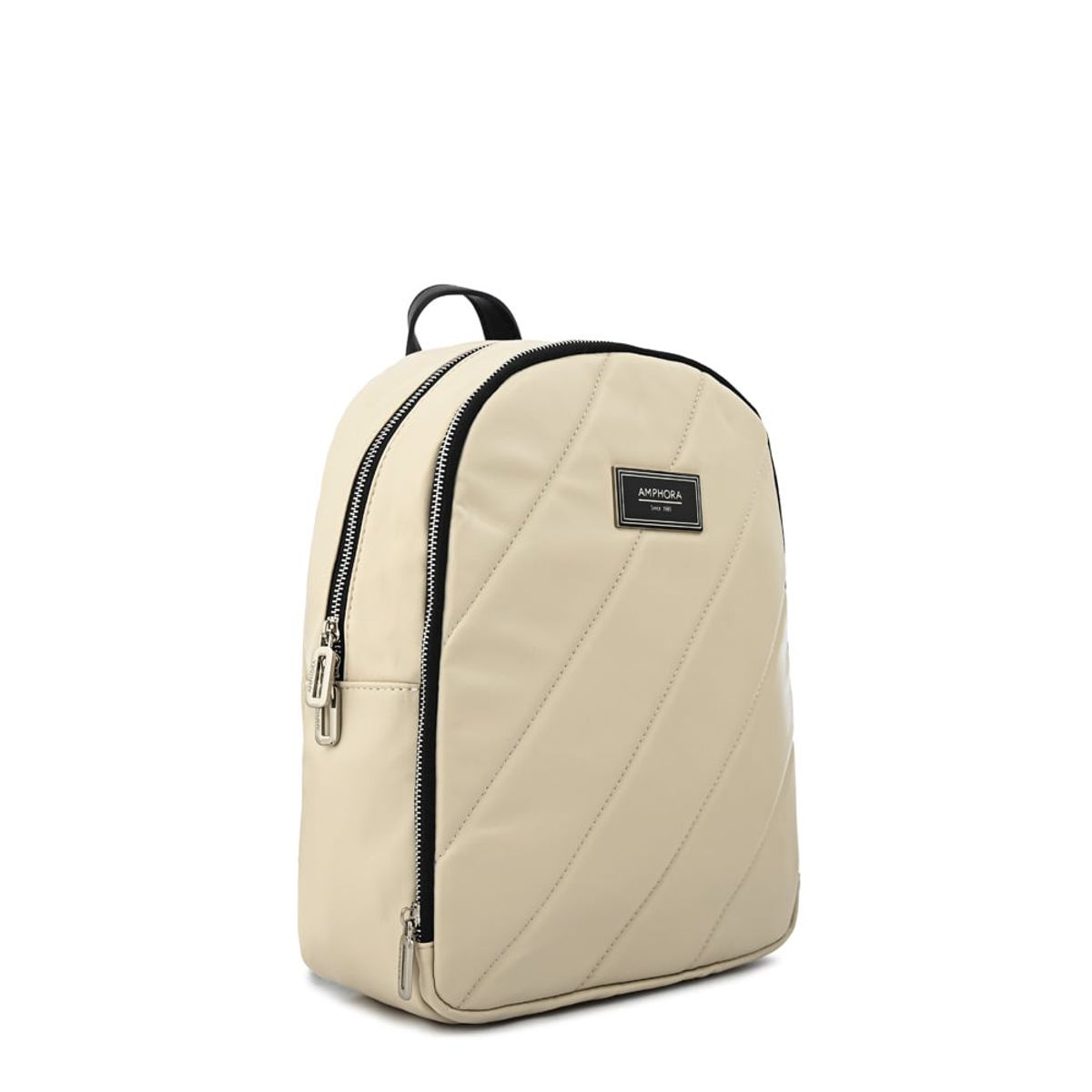 AMPHORA - Mochila janelle pequeña beige
