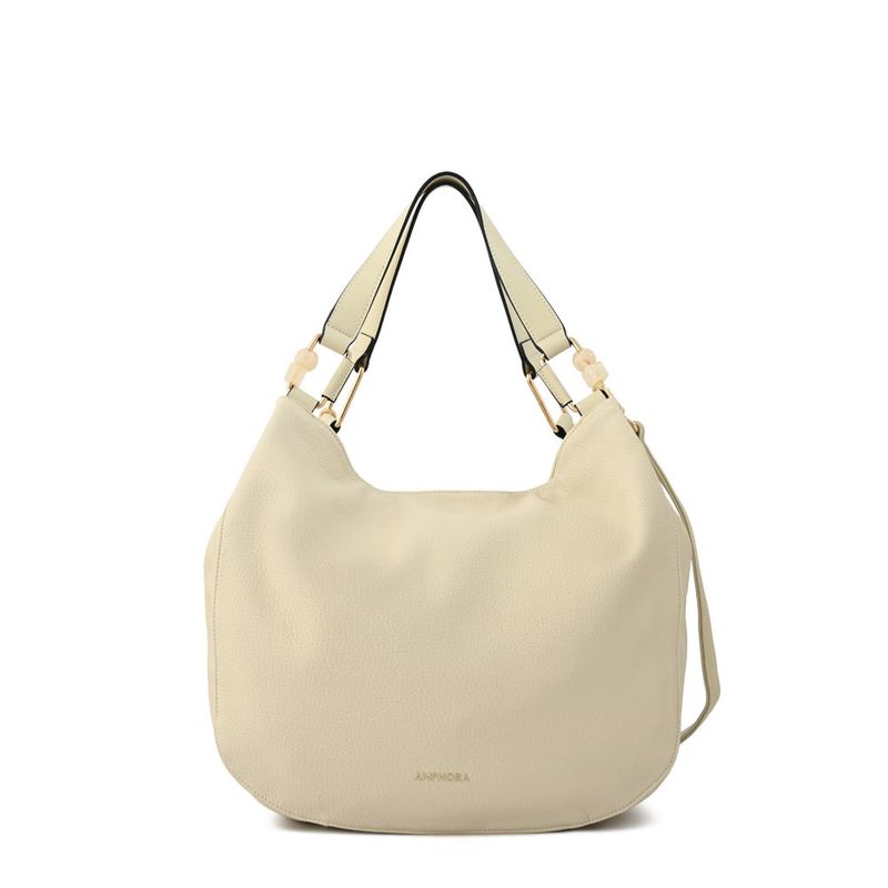 AMPHORA - Cartera dos asas grande vermel blanco crudo