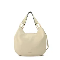 Cartera tote vermel grande blanco crudo