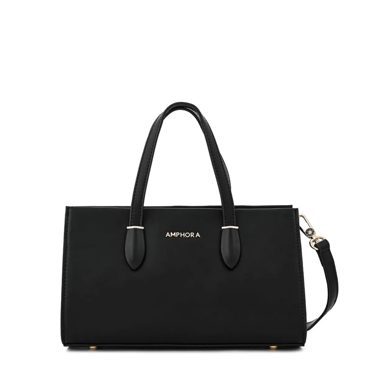 AMPHORA - Cartera tote sarai mediana negro