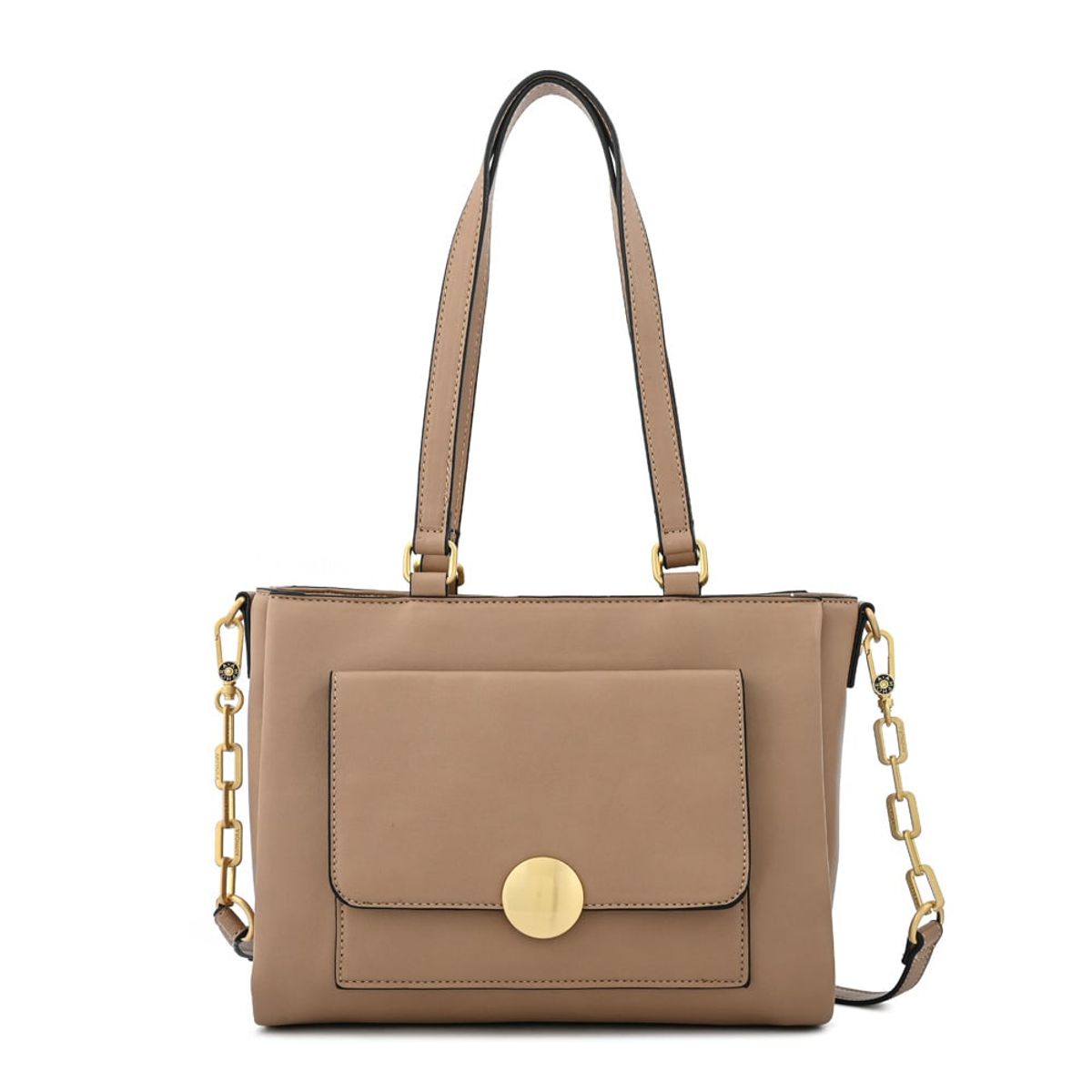 AMPHORA - Cartera tote amara mediana beige