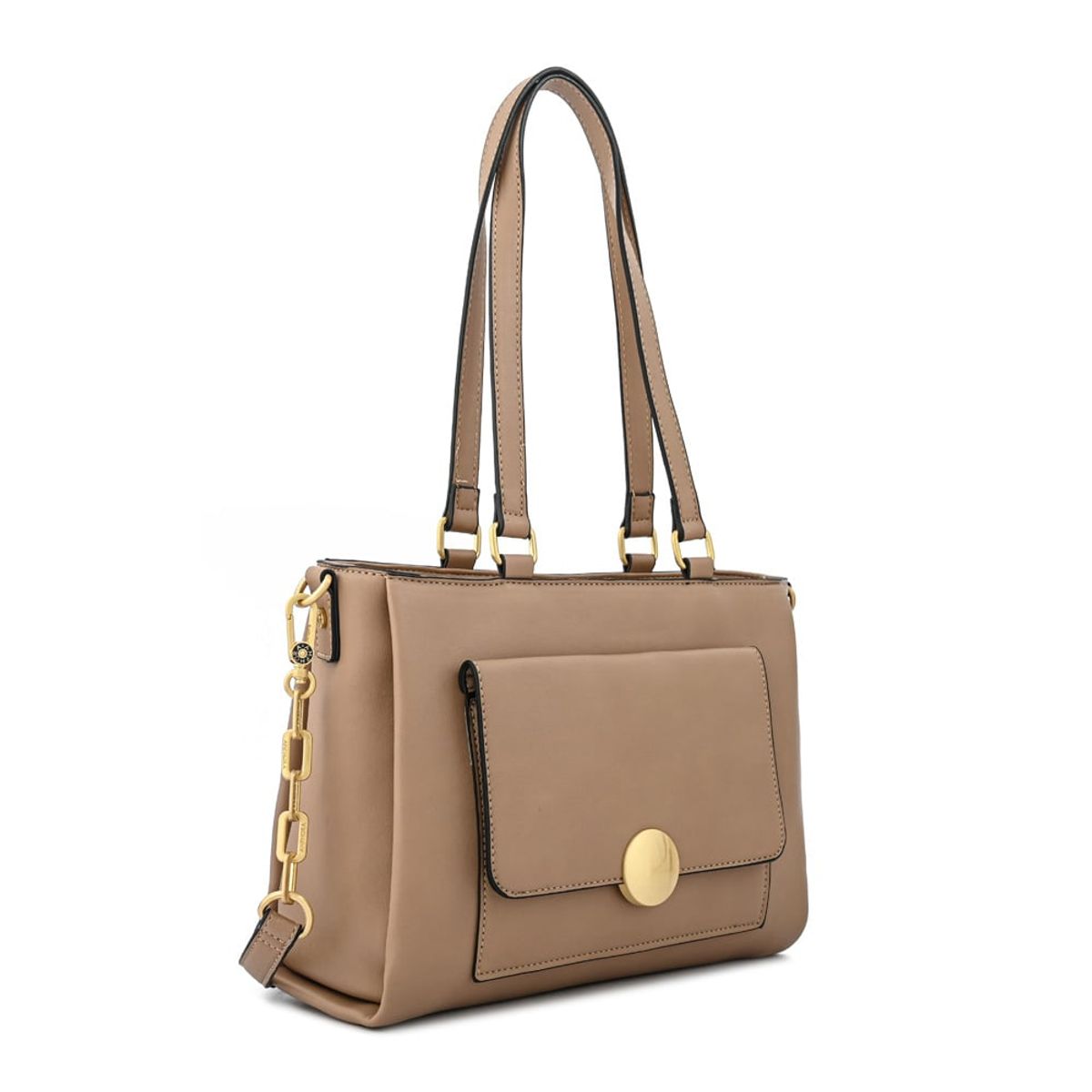AMPHORA - Cartera tote amara mediana beige
