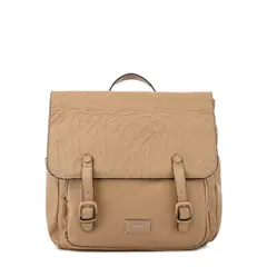 AMPHORA - Mochila con tapa samira mediana beige oscuro