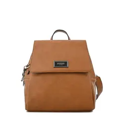 AMPHORA - Mochila mediana aria café medio
