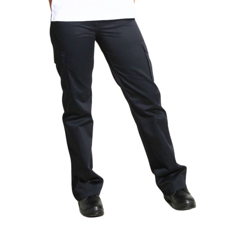 90 GRADOS - Pantalón Dama Gabardina Cargo Azul Marino