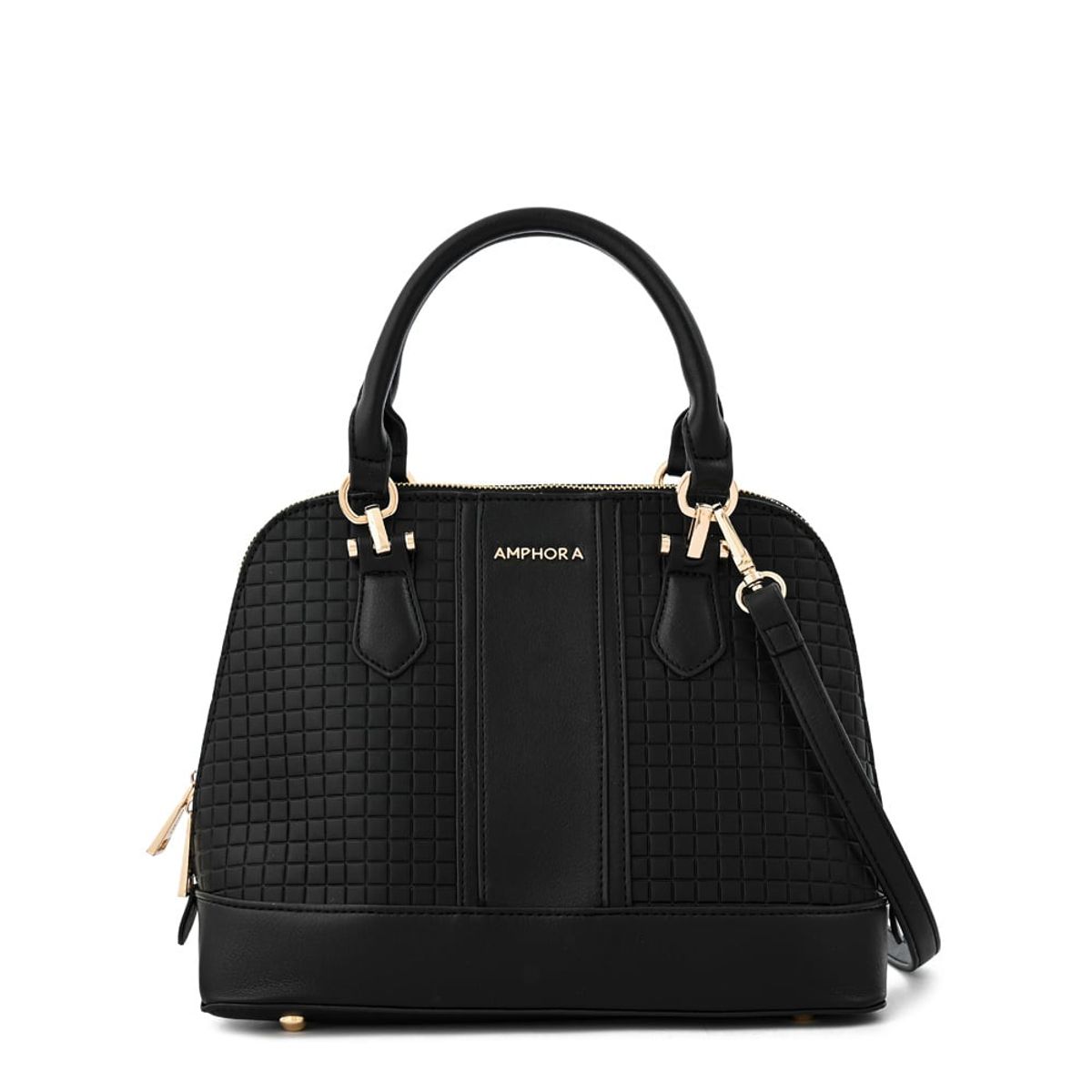 AMPHORA - Cartera tote mediana ramona negro