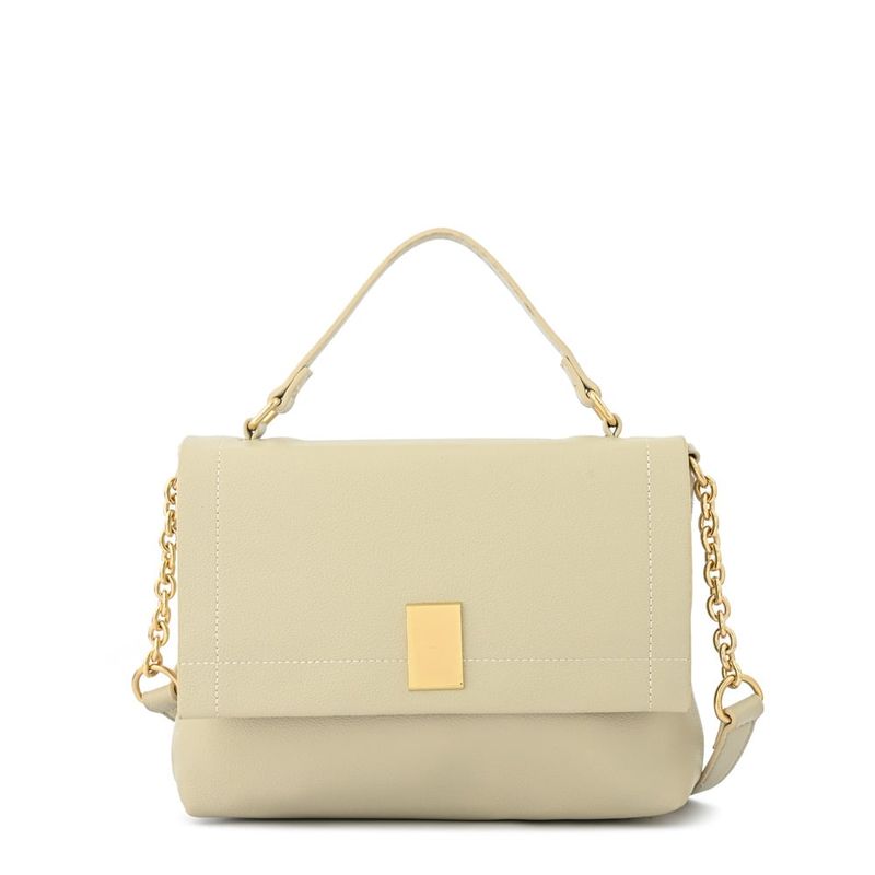 AMPHORA - Cartera bandolera mediana thais blanco crudo