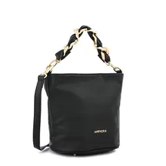 AMPHORA - Cartera bandolera pequeña keira Negro especial
