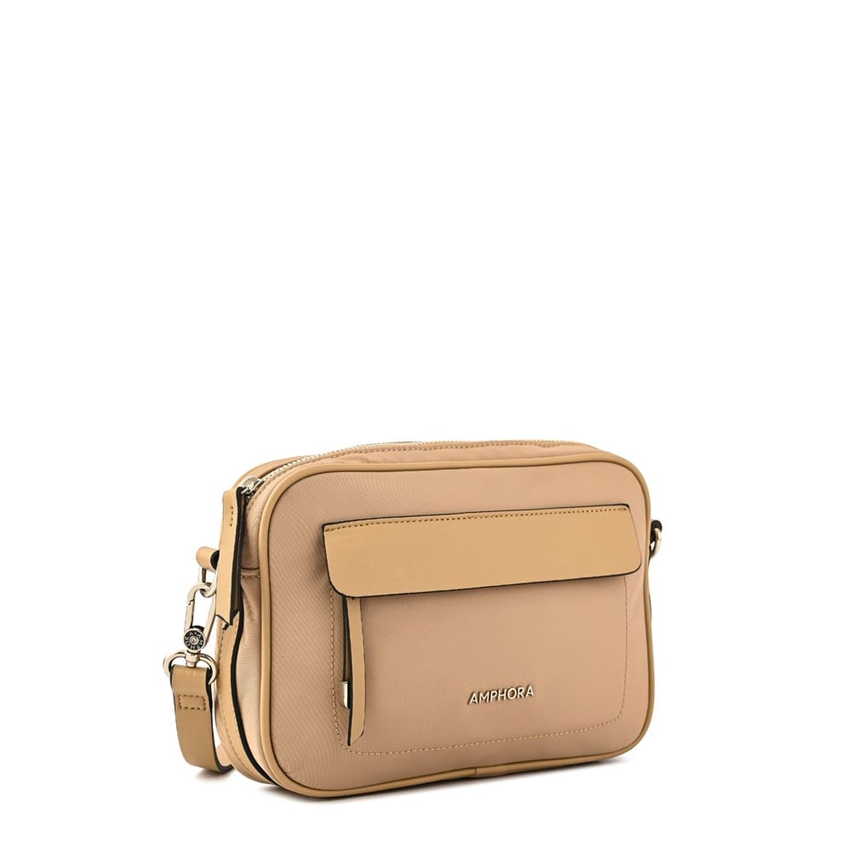AMPHORA - Cartera bandolera micaela mediana beige