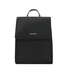 AMPHORA - Mochila con tapa mediana nila negro