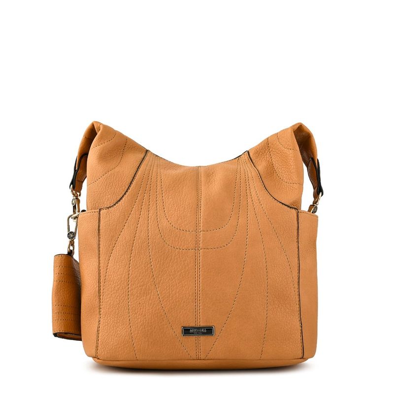 AMPHORA - Mochila mediana zaha camel