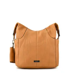 AMPHORA - Mochila mediana zaha camel