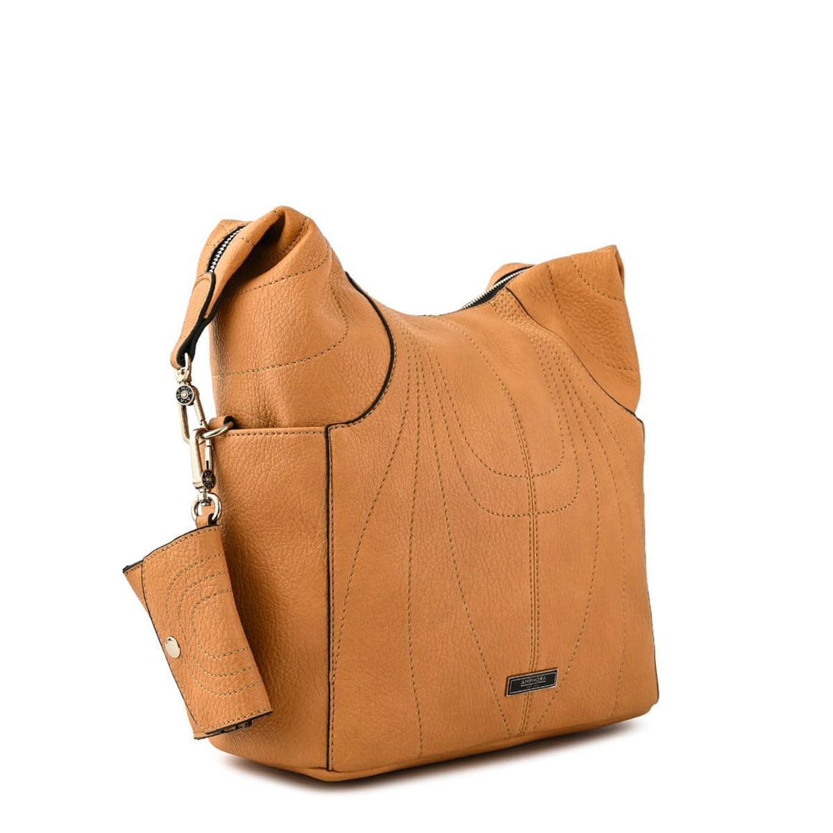 AMPHORA - Mochila mediana zaha camel