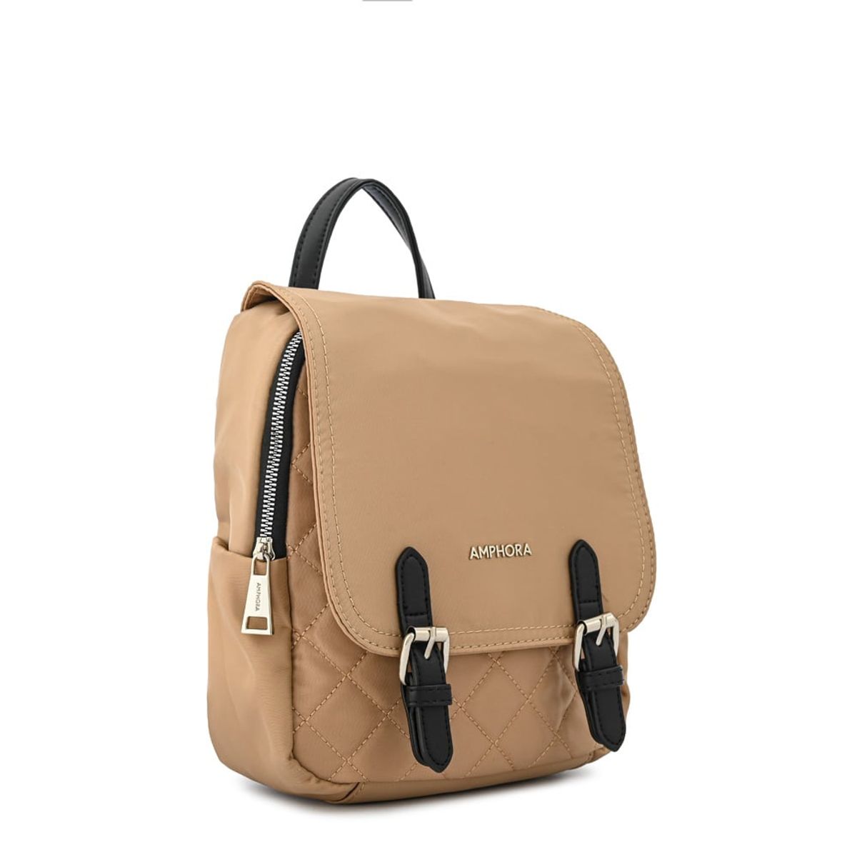AMPHORA - Mochila joelle mediana beige