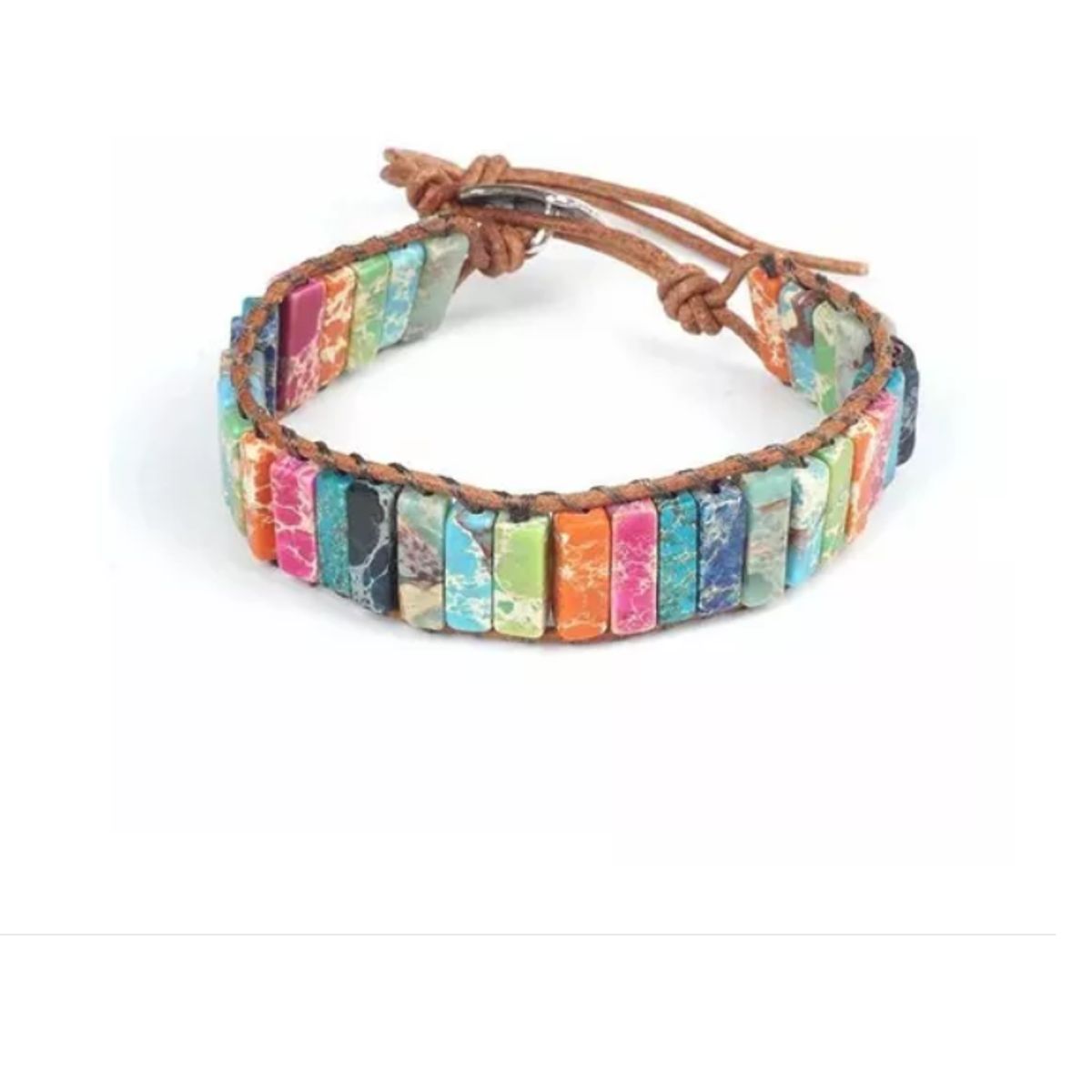 GENERICO - Pulsera Brazalete Piedras Naturales