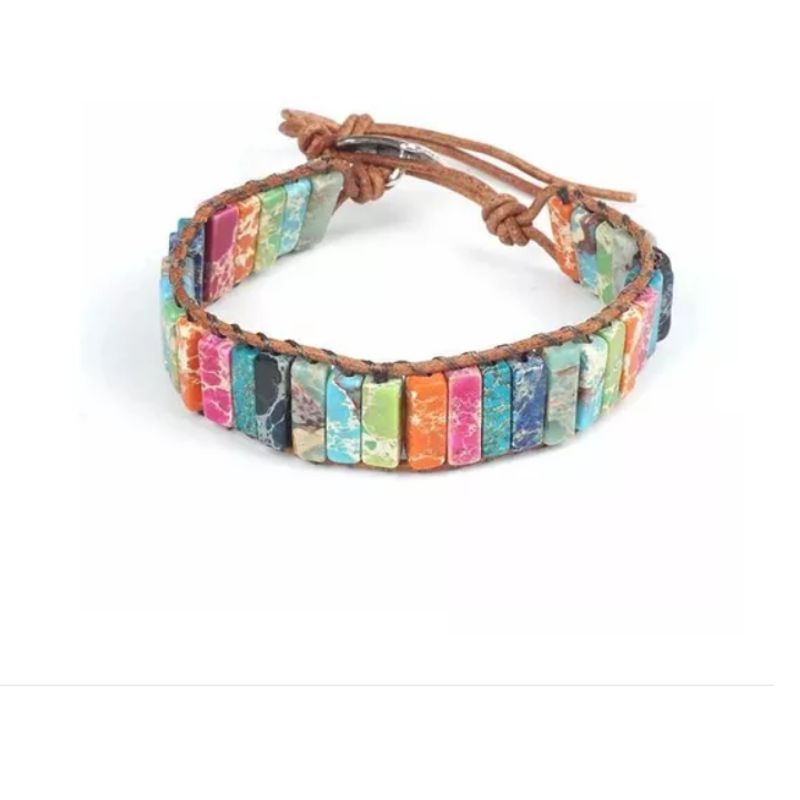 GENERICO - Pulsera Brazalete Piedras Naturales