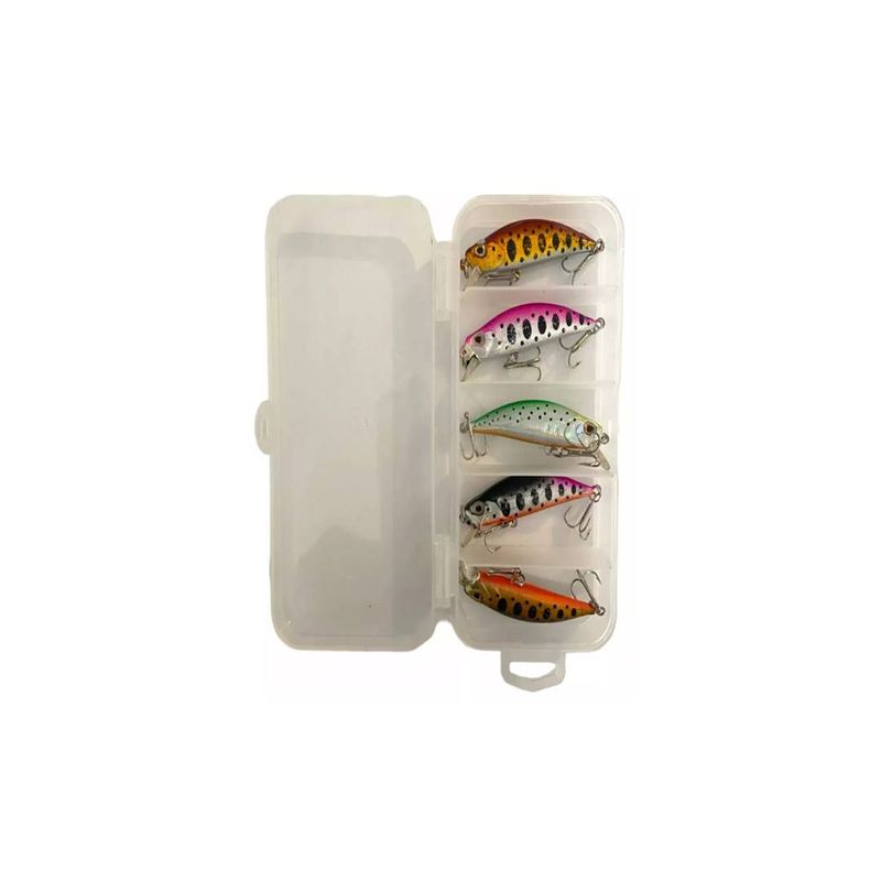 GENERICO - Kit 5 Señuelos De Pesca Pokee 30 Gramos 13 Cm + Caja Gratis