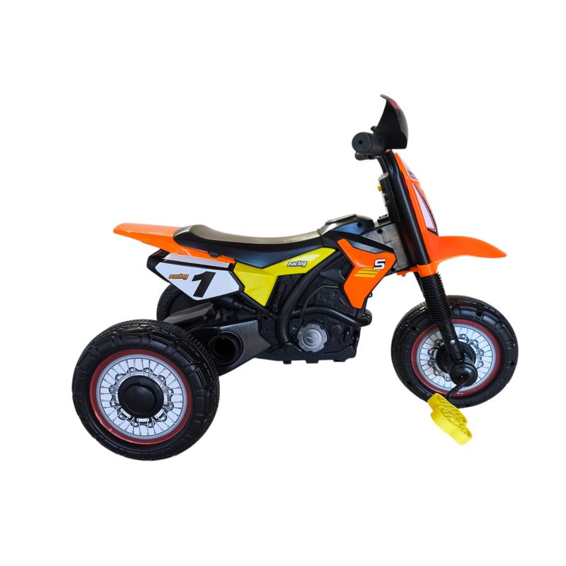 GENERICO - Triciclo Infantil Tipo Moto 3 Ruedas Naranjo