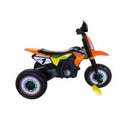 GENERICO - Triciclo Infantil Tipo Moto 3 Ruedas Naranjo