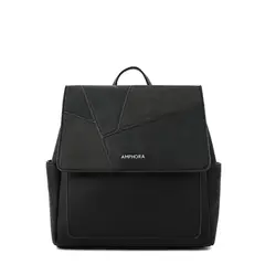 AMPHORA - Mochila con tapa mediana amira negro
