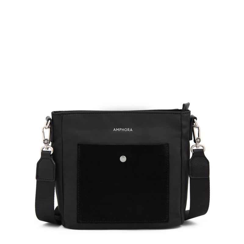 AMPHORA - Cartera bandolera grande isela Negro especial