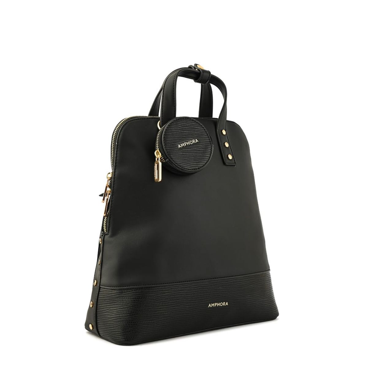 AMPHORA - Mochila leila mediana negro especial