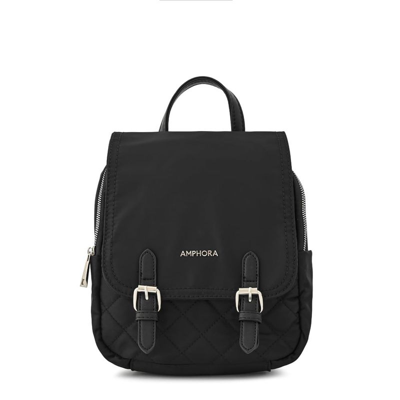 AMPHORA - Mochila mediana joelle negro
