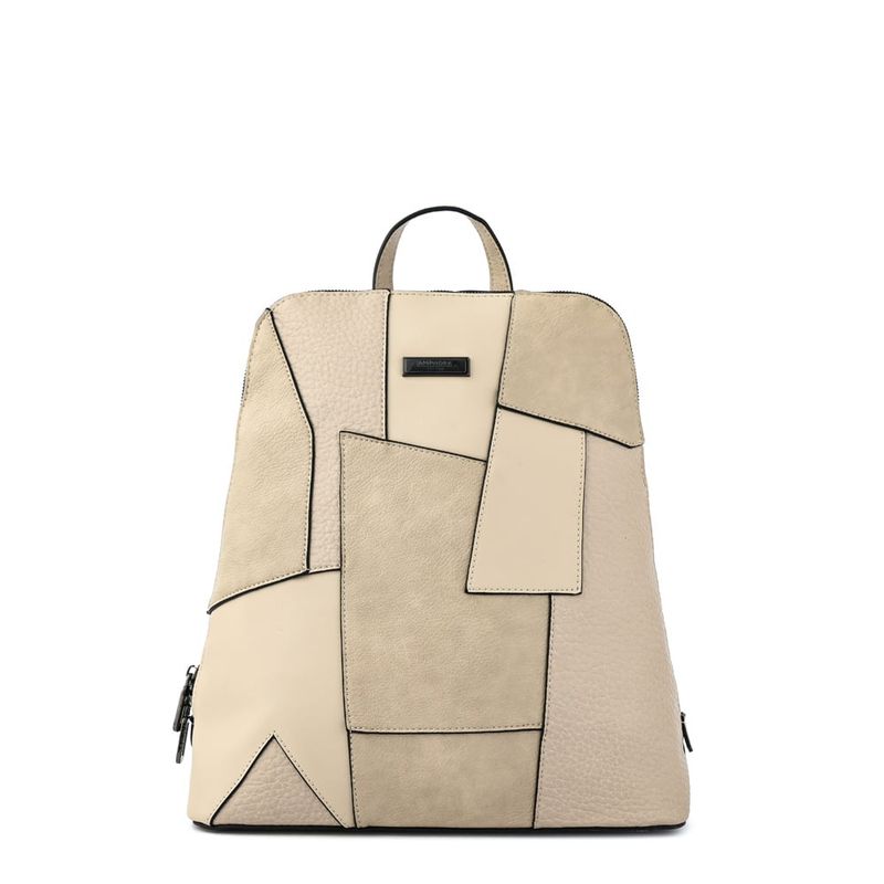 AMPHORA - Mochila mediana cleo blanco crudo