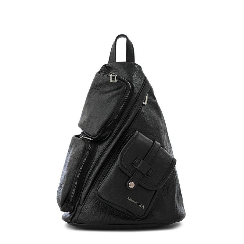 AMPHORA - Mochila grande lazare negro