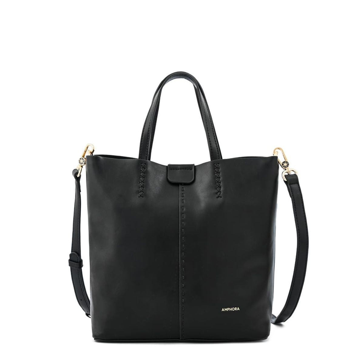 AMPHORA - Cartera bandolera mediana cheryl Negro especial