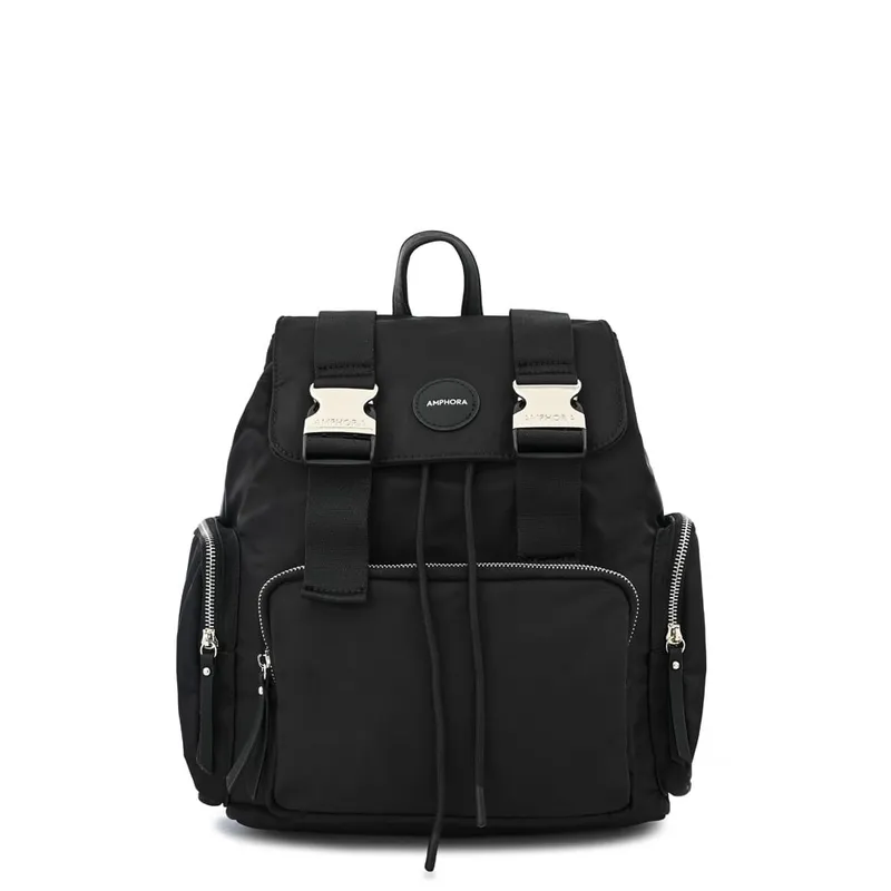 AMPHORA - Mochila grande ferni negro