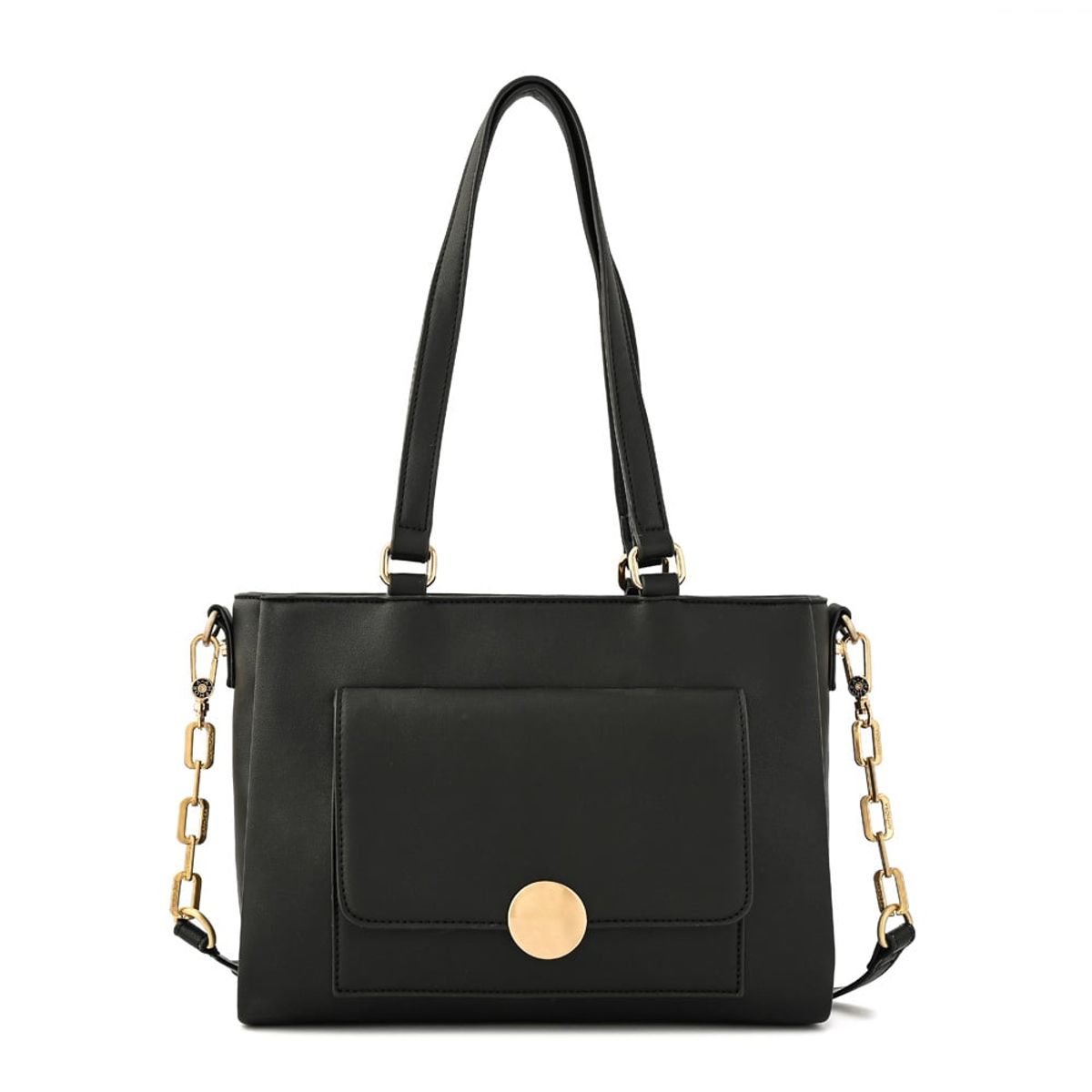 AMPHORA - Cartera tote amara mediana negro