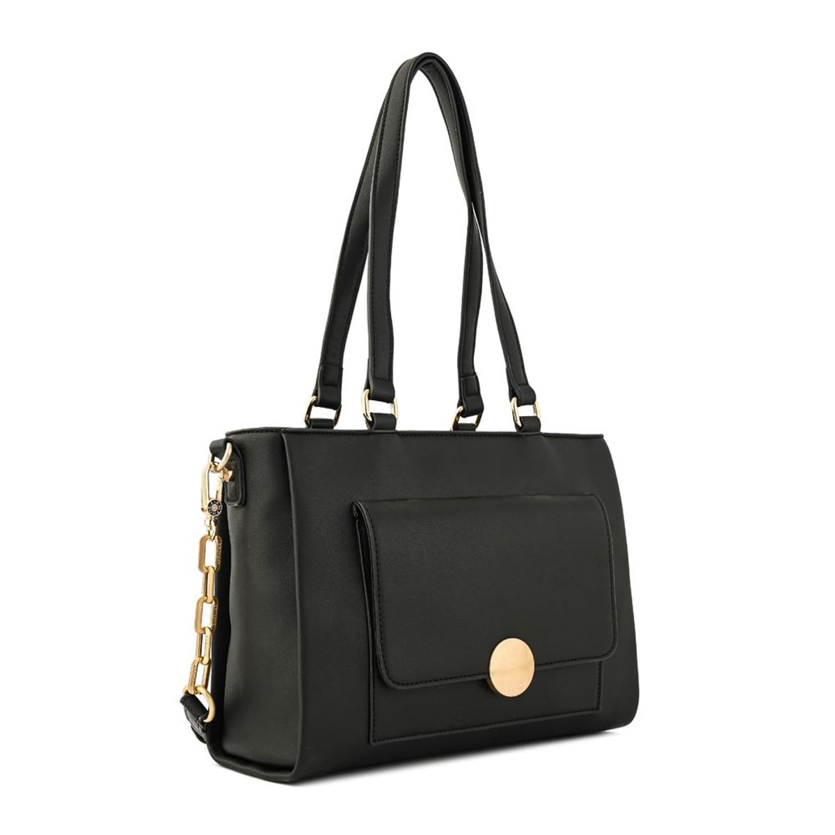 AMPHORA - Cartera tote amara mediana negro