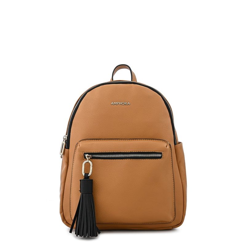 AMPHORA - Mochila grande claribel camel