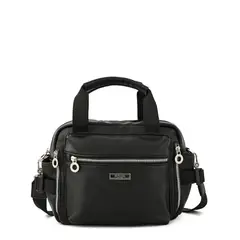 AMPHORA - Cartera bandolera mediana lani Negro especial