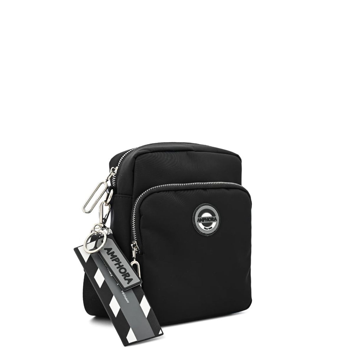 AMPHORA - Cartera bandolera pequeña anne-claire Negro especial