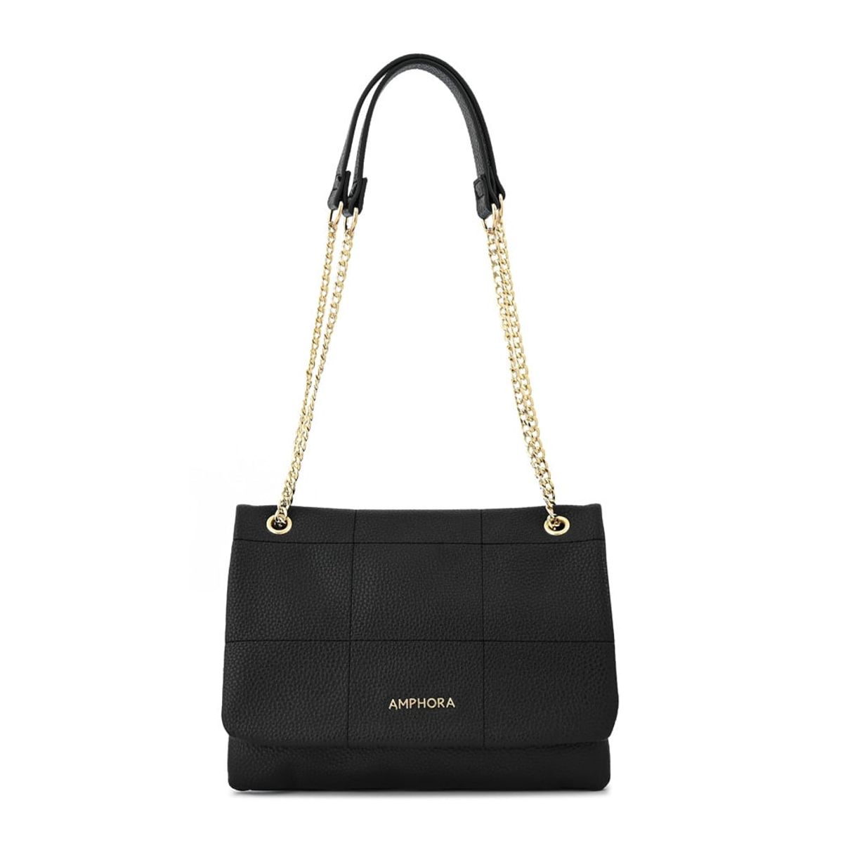 AMPHORA - Cartera bandolera romina mediana negro especial