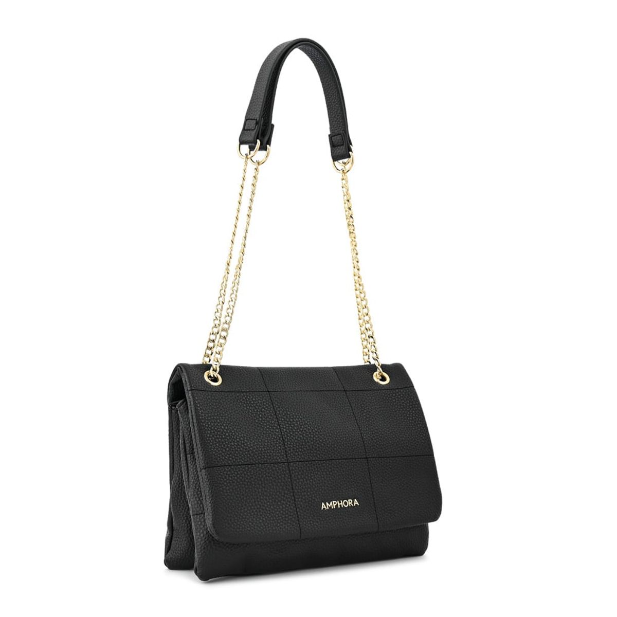 AMPHORA - Cartera bandolera romina mediana negro especial