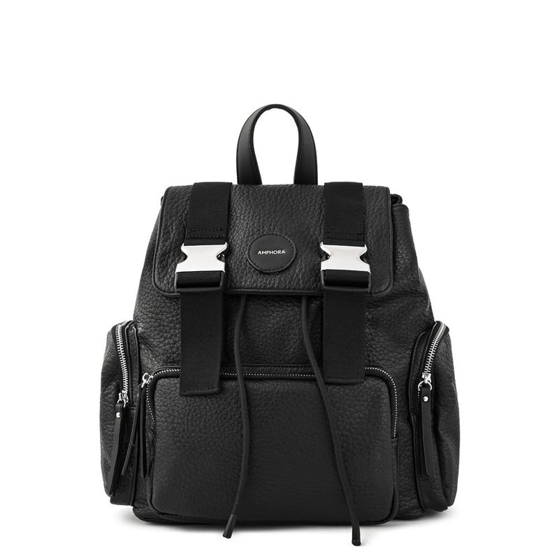 AMPHORA - Mochila grande ferni Negro especial