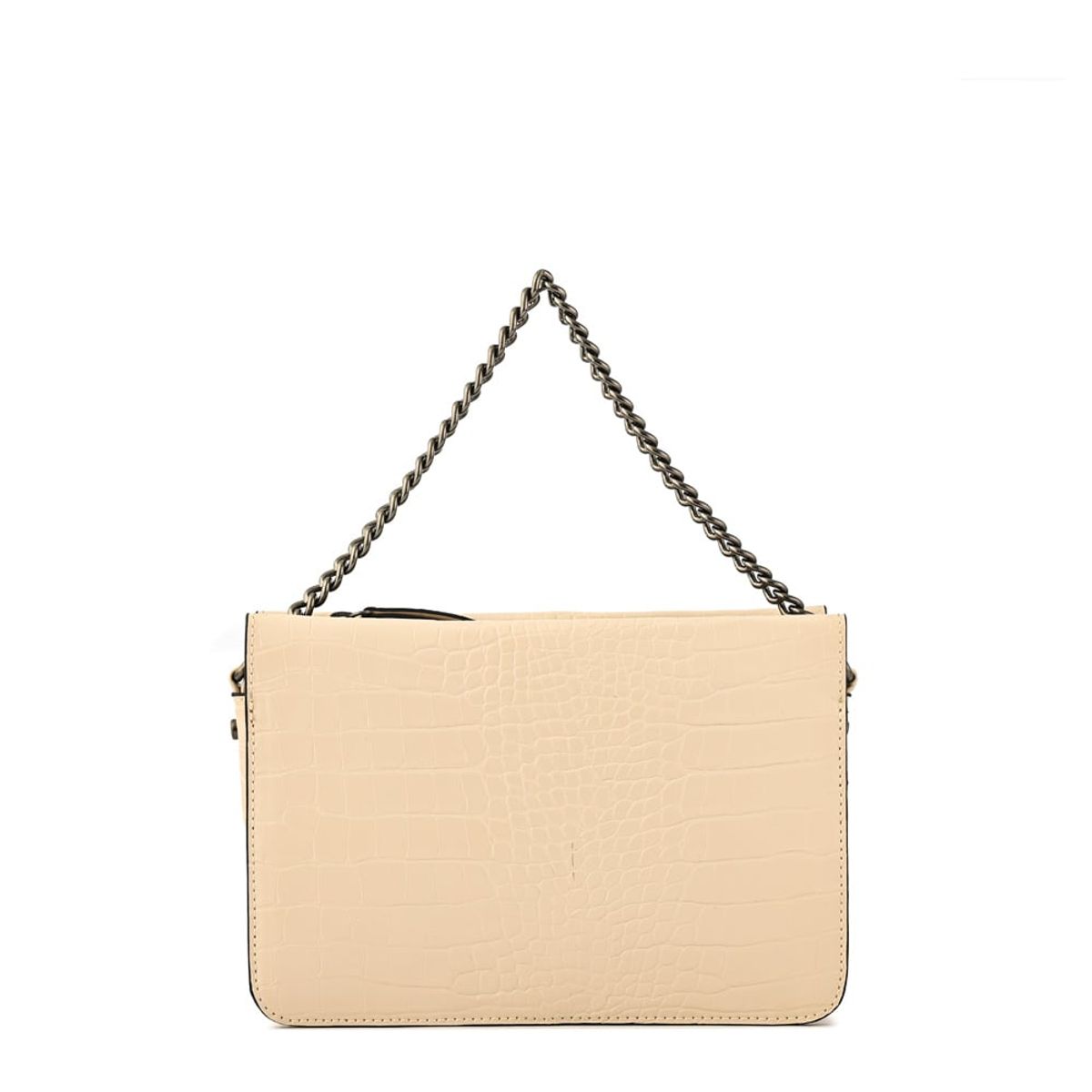 AMPHORA - Cartera bandolera anaya pequeña blanco crudo
