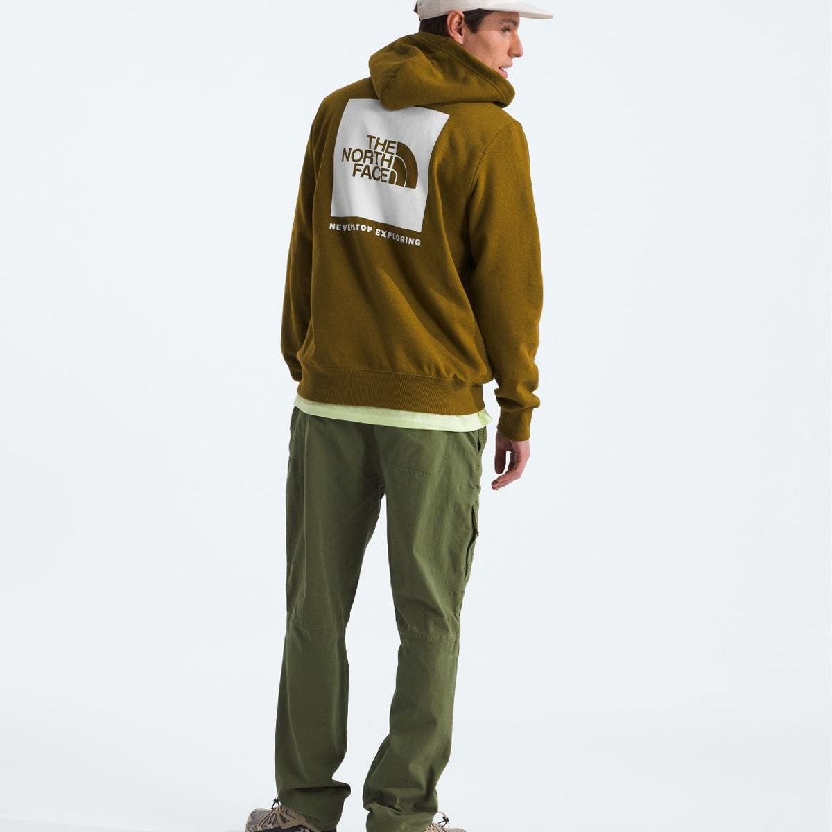 THE NORTH FACE - Poleron Box Nse Pullover Hoodie Hombre - Marrón