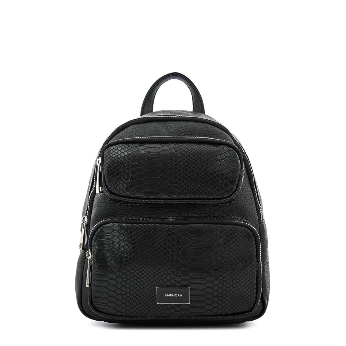 AMPHORA - Mochila debbie mediana negro especial