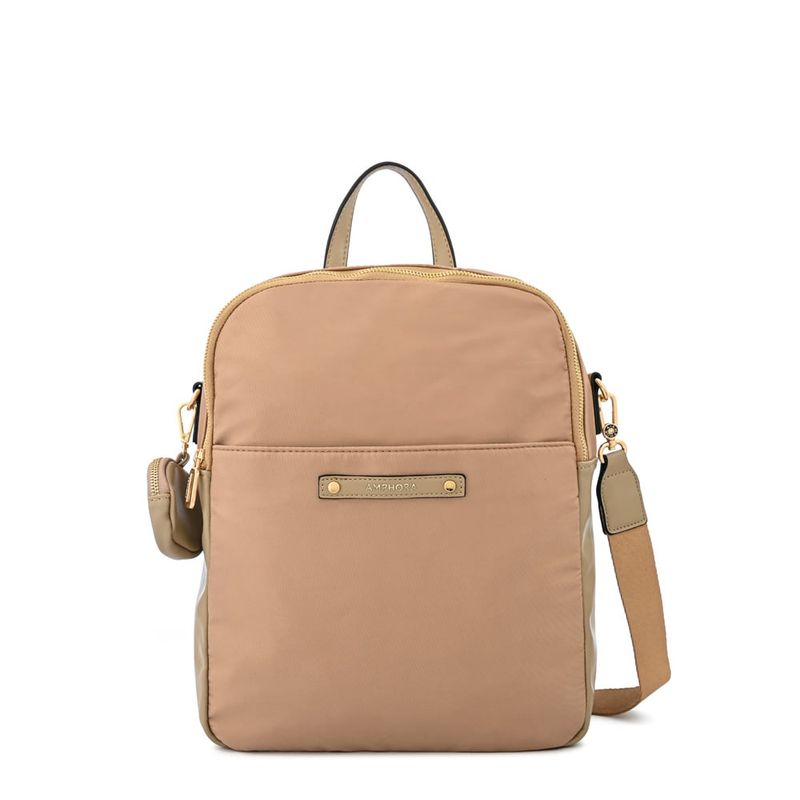 AMPHORA - Mochila porta notebook mediana mei beige