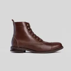 TRAUKO - Zapato Hombre Cuero Café Oscuro Milano