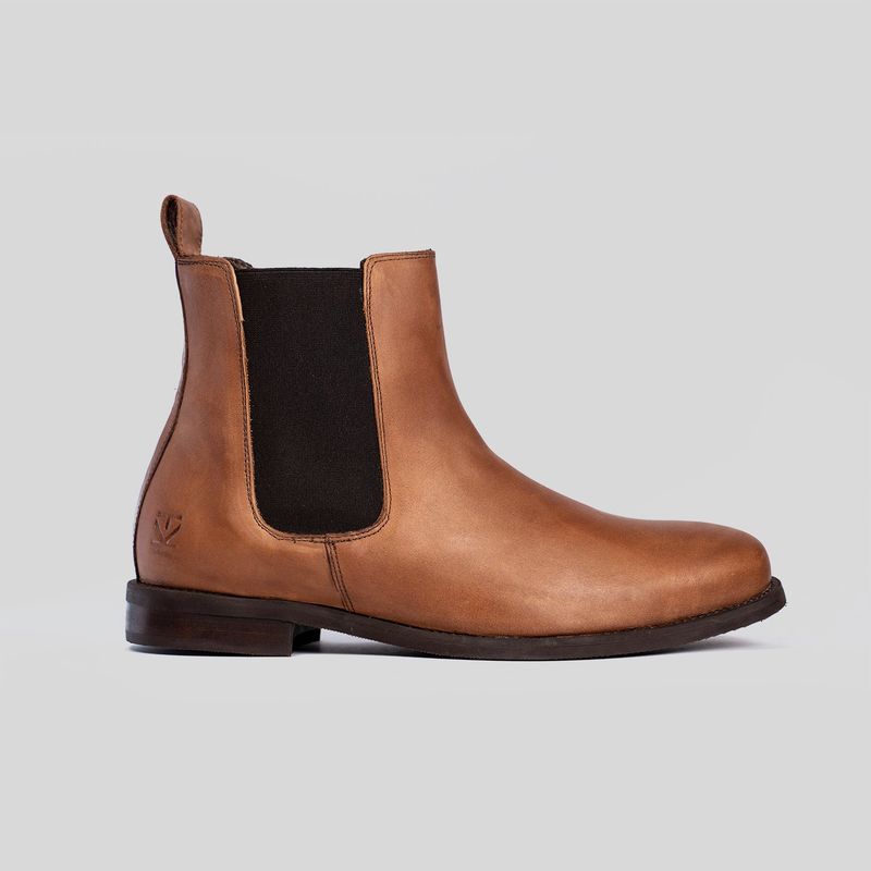 TRAUKO - Zapato Hombre Cuero Café Copper Trauko Chelsea