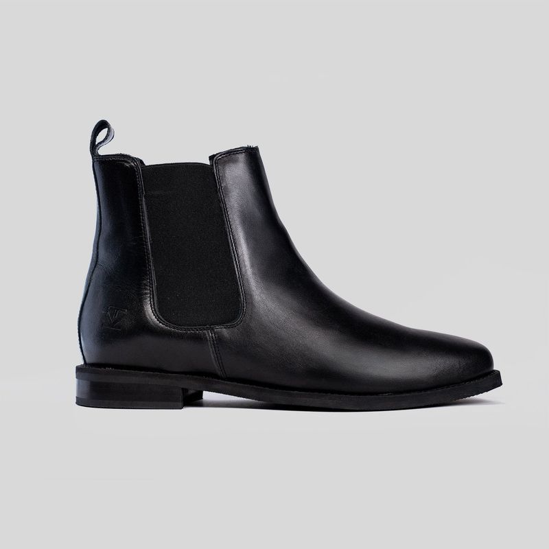 TRAUKO - Zapato Hombre Cuero Negro Cromo Trauko Chelsea