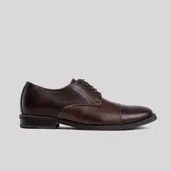 TRAUKO - Zapato Hombre Cuero Café Brandy Marsella